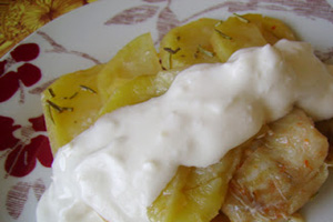 Треска с картофелем