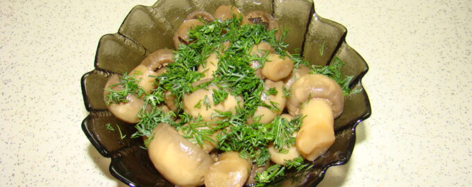 Маринованные шампиньоны быстрого приготовления