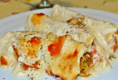 Каннеллони с мясным фаршем