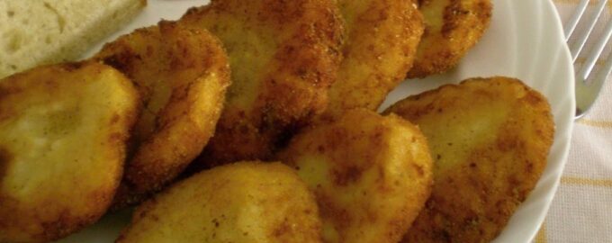 Картофельные котлеты с рисом