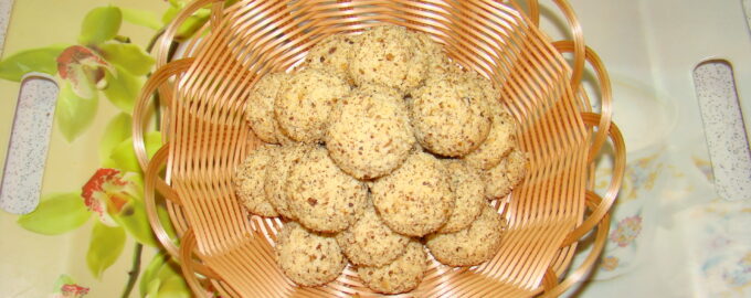 Домашнее Печенье с орехами в духовке