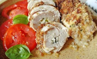 Куриное филе с брынзой
