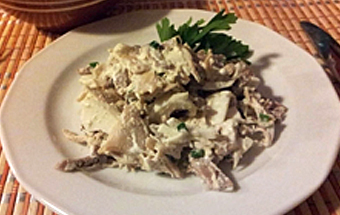 Печеночный салат