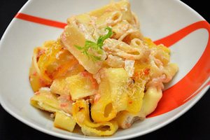 Запеченные кальмары с сыром