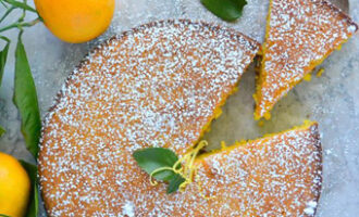 Миндальный пирог с апельсинами
