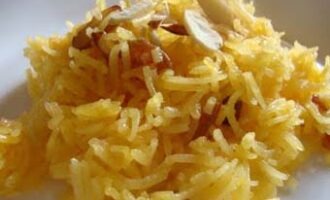 Сладкий плов с сухофруктами