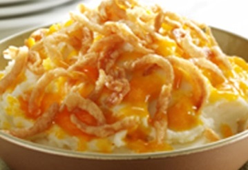 Картофельное пюре с жареным луком
