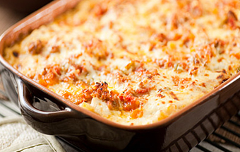 Макароны с мясом в духовке