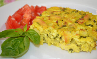 Запеканка из кабачков с курицей