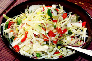 Летний салат с капустой