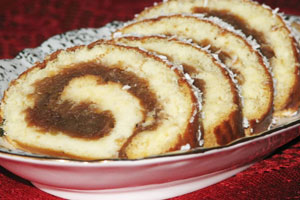 Рулет с яблоками