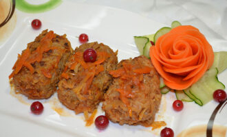 Ленивые голубцы с гречкой и пшеном