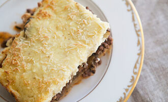 Мясная запеканка с картофелем