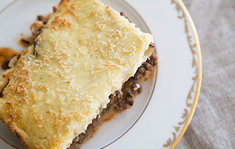 Мясная запеканка с картофелем