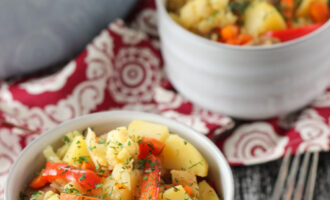 Куриное филе с овощами