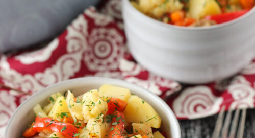 Куриное филе с овощами