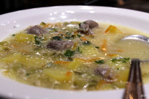 Рассольник с почками