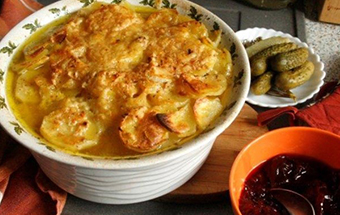Запеченная картошка с кефиром