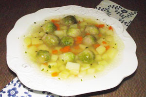 Суп из брюссельской капусты