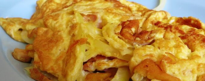 Омлет с курицей