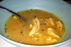 Сырный суп-пюре с курицей