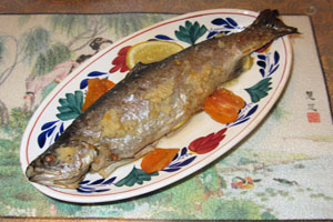 Рыба в рукаве в духовке