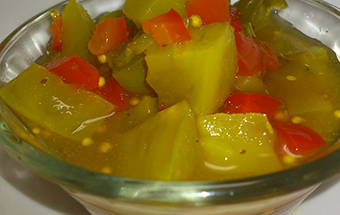 Как приготовить Салат из зелёных помидоров по-корейски на зиму просто рецепт пошаговый