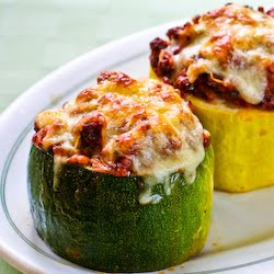 Кабачки с фаршем в духовке