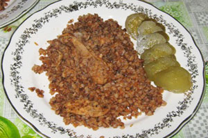 Гречка с мясом в мультиварке