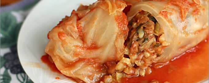 Голубцы с гречкой и грибами