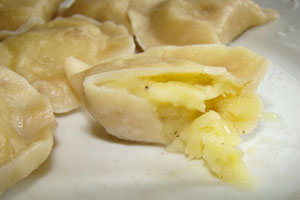 Вареники постные с картошкой
