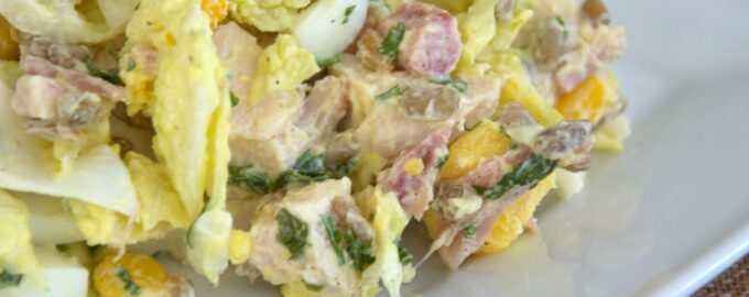 Куриный салат с пекинской капустой