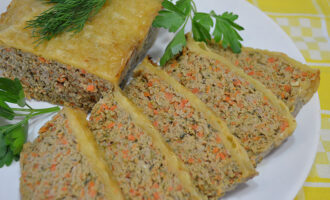 Мясной хлеб с сырной корочкой