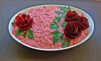 Салат из свеклы с сыром