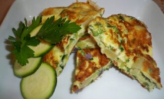 Омлет с кабачками
