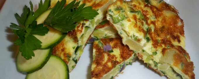 Омлет с кабачками