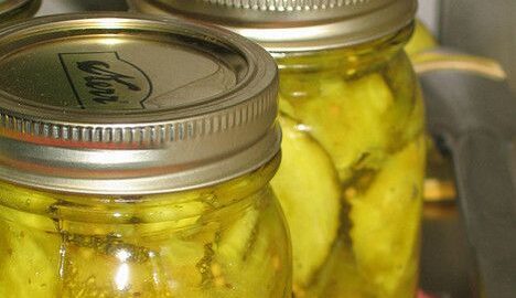 Маринованные кабачки с огурцами