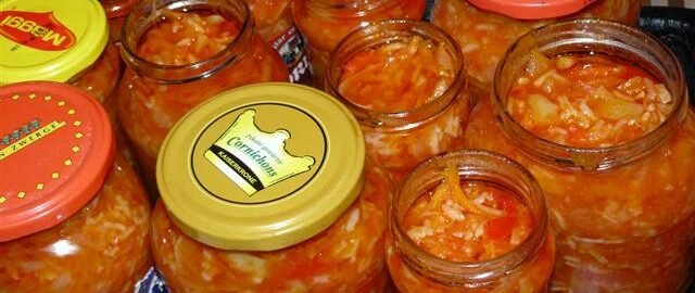 Консервированный салат с рисом