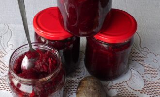Свекла тертая маринованная