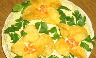 Салат "Орхидея" с курицей