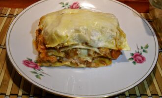 Лазанья с куриным фаршем