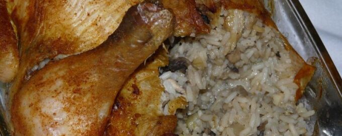 Курица в духовке целиком с начинкой