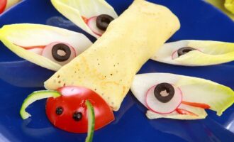 Блинчики с курицей и грибами