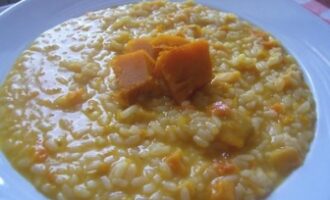 Тыквенная каша с рисом на молоке
