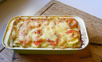 Запеканка из рыбы с овощами