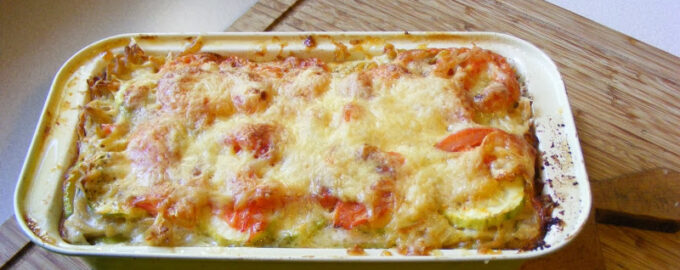 Запеканка из рыбы с овощами