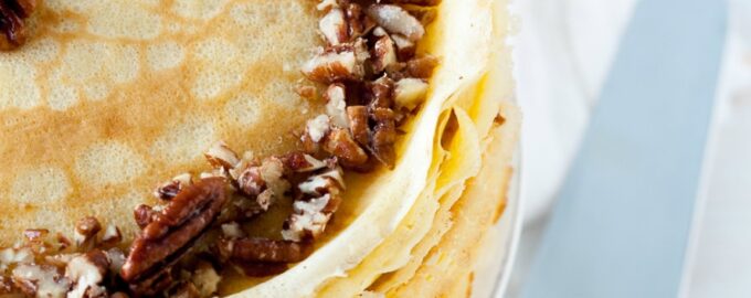Блинный торт со сгущенкой