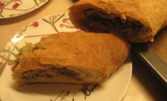 Греческий пирог с мясным фаршем﻿