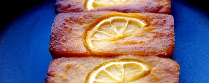 Французское печенье финансье с лимоном