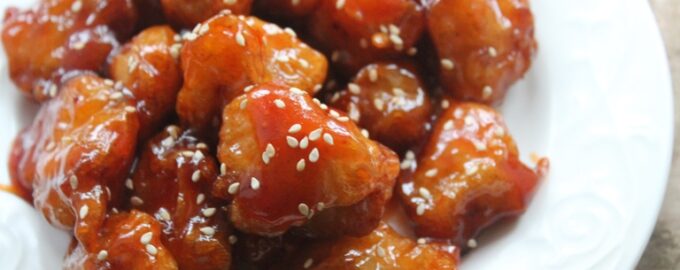 Куриные грудки с медом и кунжутом